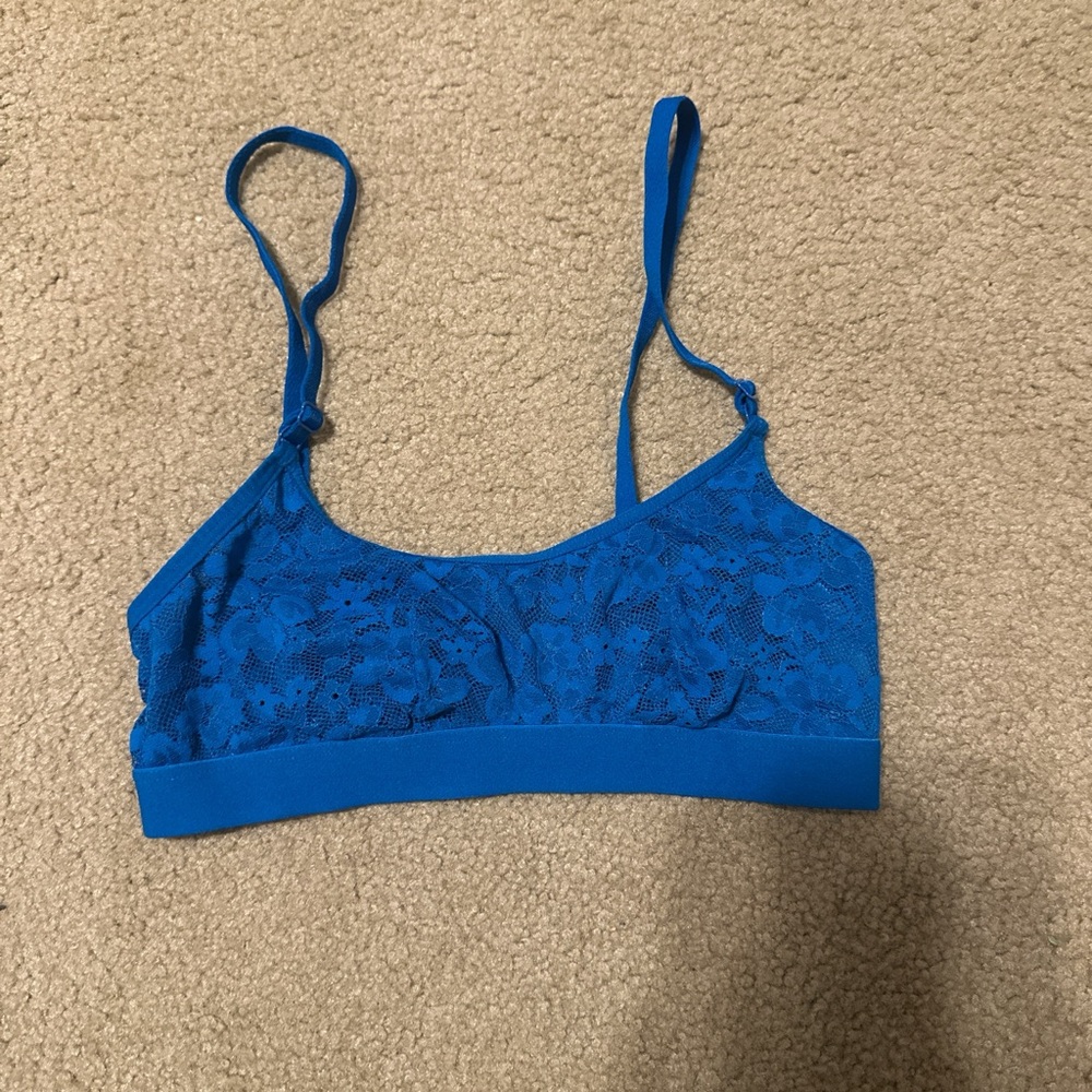 Auden Vibrant Blue Lace Bralette